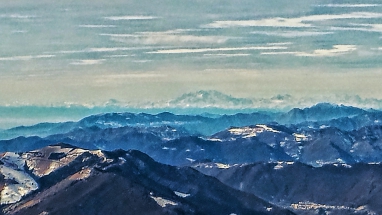 Monte Rosa in lontananza